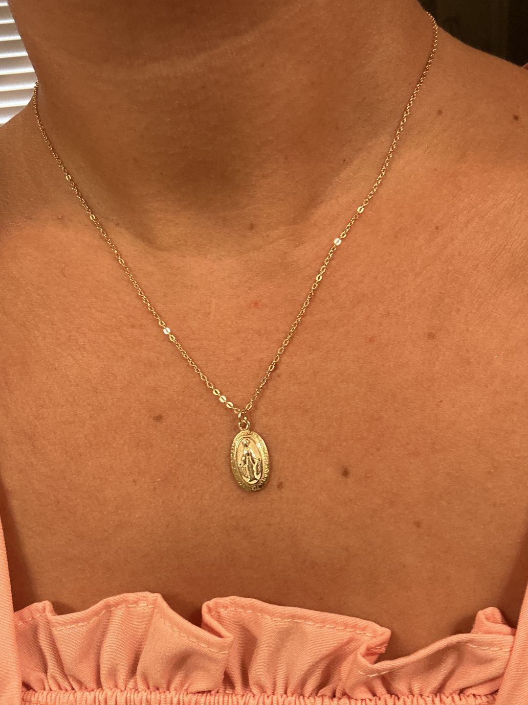 Customer photo review of Miraculous Medal Necklace