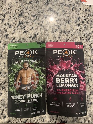 Customer photo review of Mountain Berry Lemonade Re-Energizing Drink Sticks