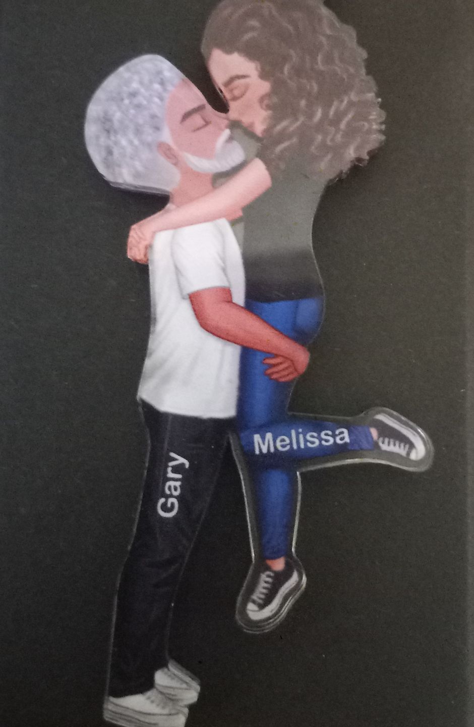 Customer photo review of Hug Couple Personalized Ornament Perfect Gift For Your Lover