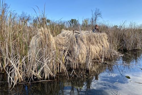 Customer photo review of Hunting Blind Raffia Grass (Pack)