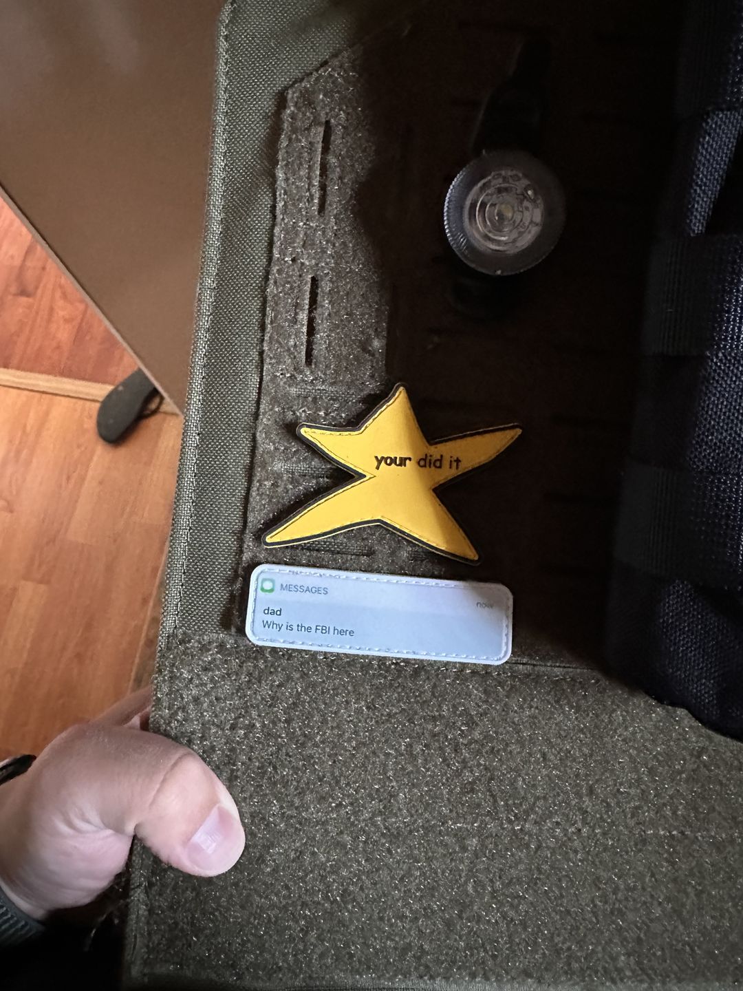 Customer photo review of Why is the FBI here?