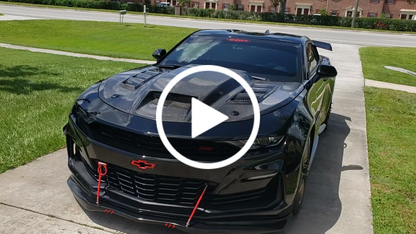 Customer video review of 2016-2023 Chevy Camaro Terminator Full Carbon Fiber Hood