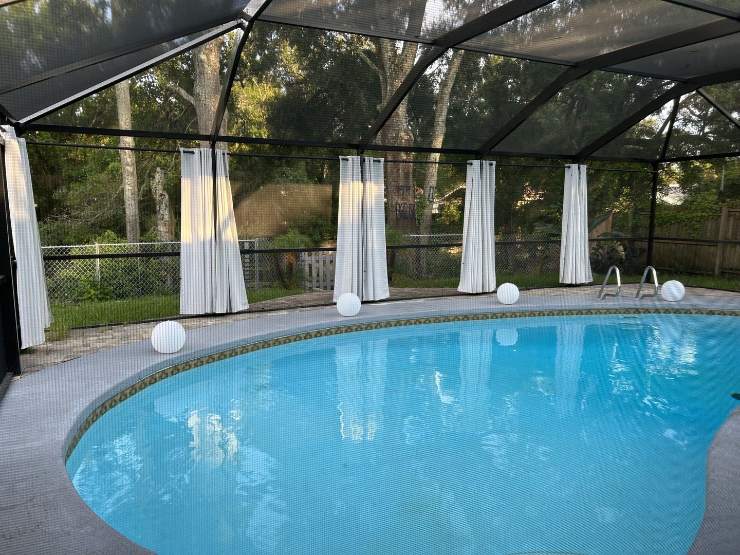 Customer photo review of Waterproof Grommet Top Patio Curtain 1 Panel