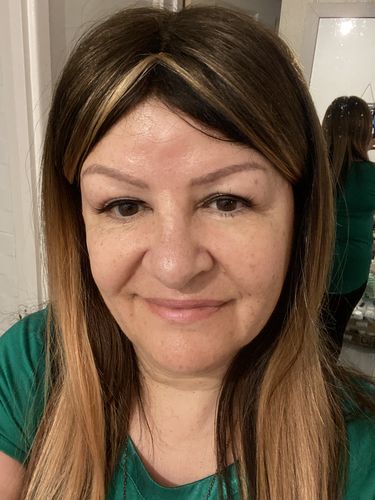 Customer photo review of Sapphire Strip Lashes