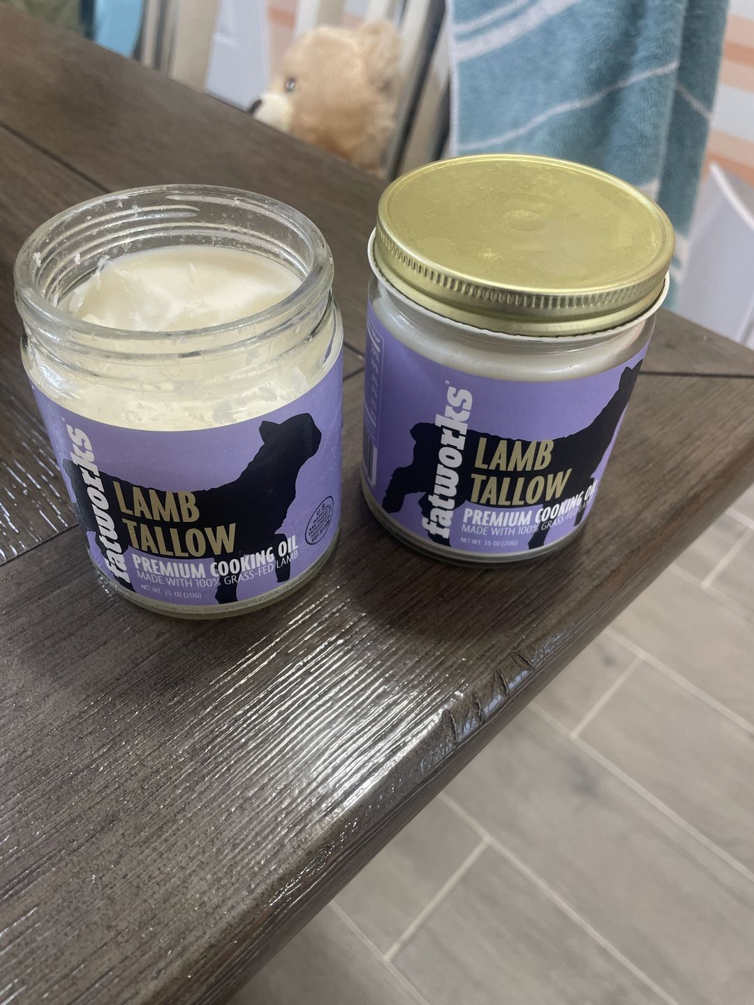 Customer photo review of Grass Fed Lamb Tallow (7.5 oz)