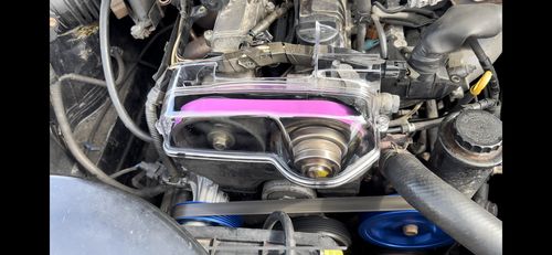 Customer photo review of 2JZ GTE VVTi Clear Cam Timing Belt Cover Fits - Toyota Aristo, Crown, Altezza. Chaser. Mark II, Soarer, Supra, etc.