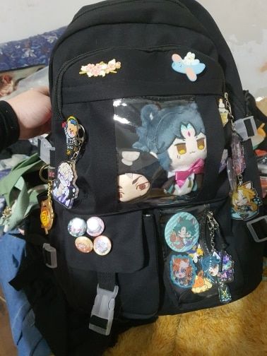 Customer photo review of Bear Plush Backpack