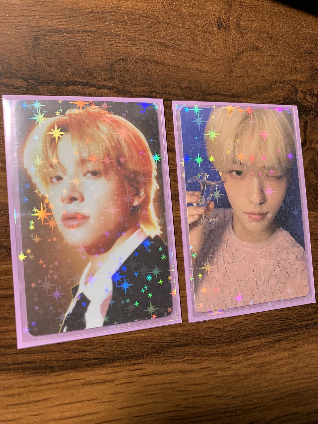 Customer photo review of PREMIUM HOLOGRAPHIC PHOTOCARD SLEEVES - STAR VERSION