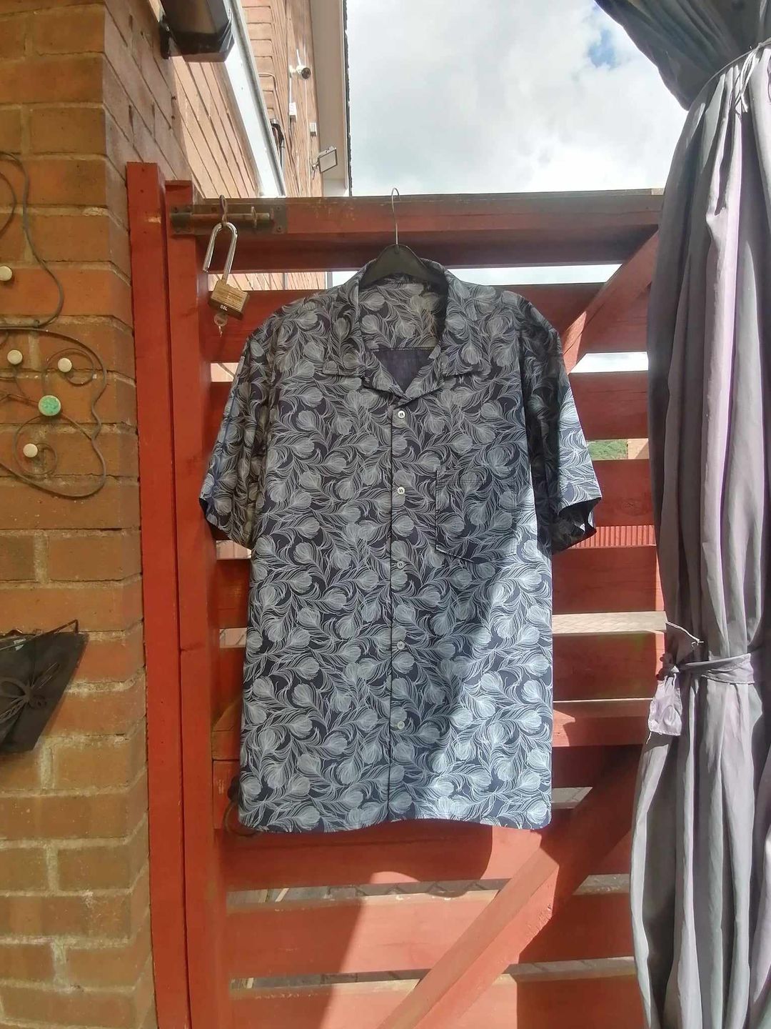 Customer photo review of Delicate Fern Rose & Hubble Cotton Poplin Fabric