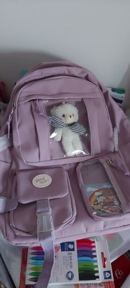 Customer photo review of Bear Plush Backpack