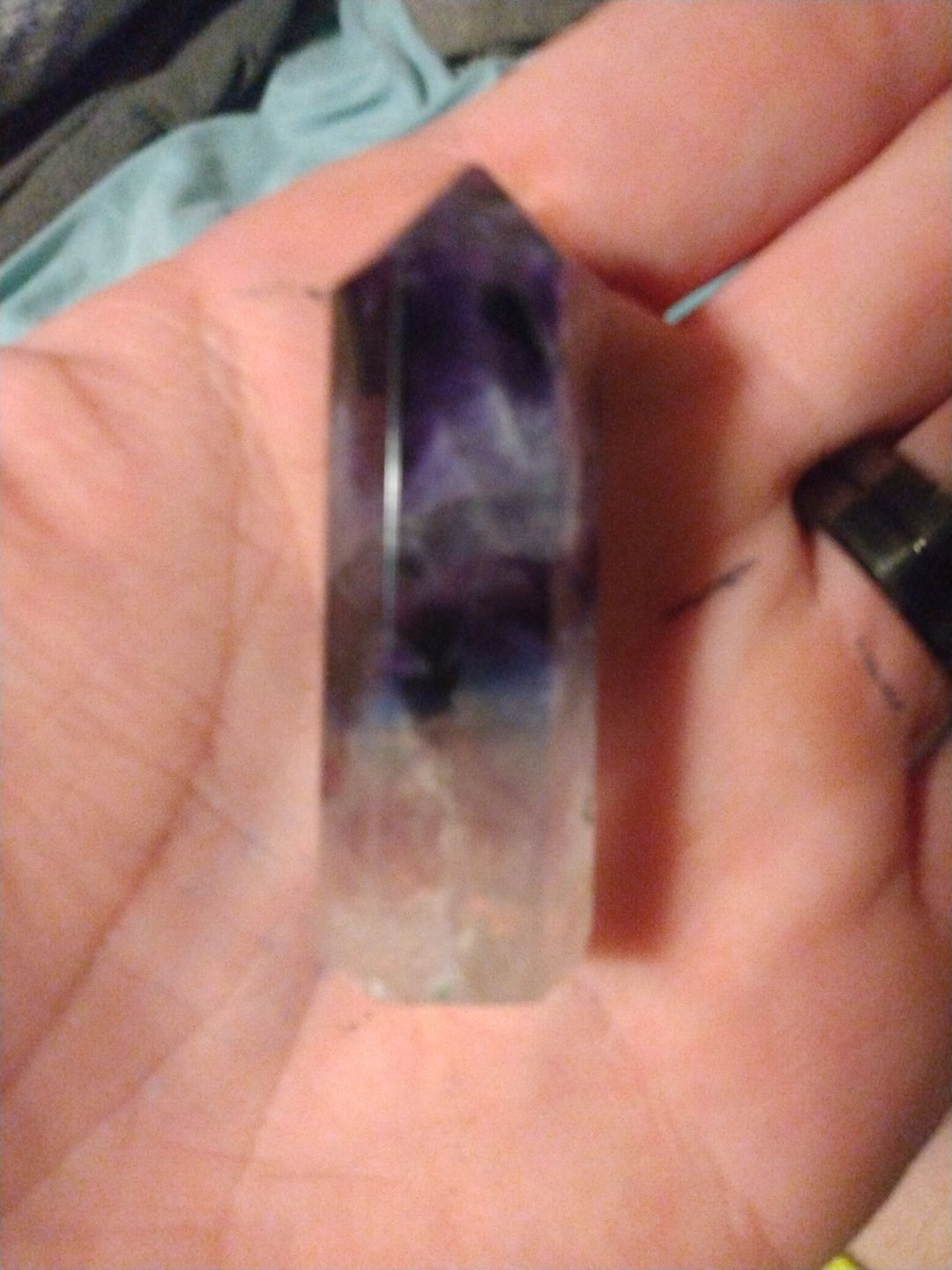Customer photo review of Fluorite Crystal Point