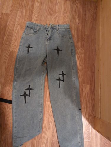 Customer photo review of KAMI NO.5169 LOOSE BAGGY JEANS