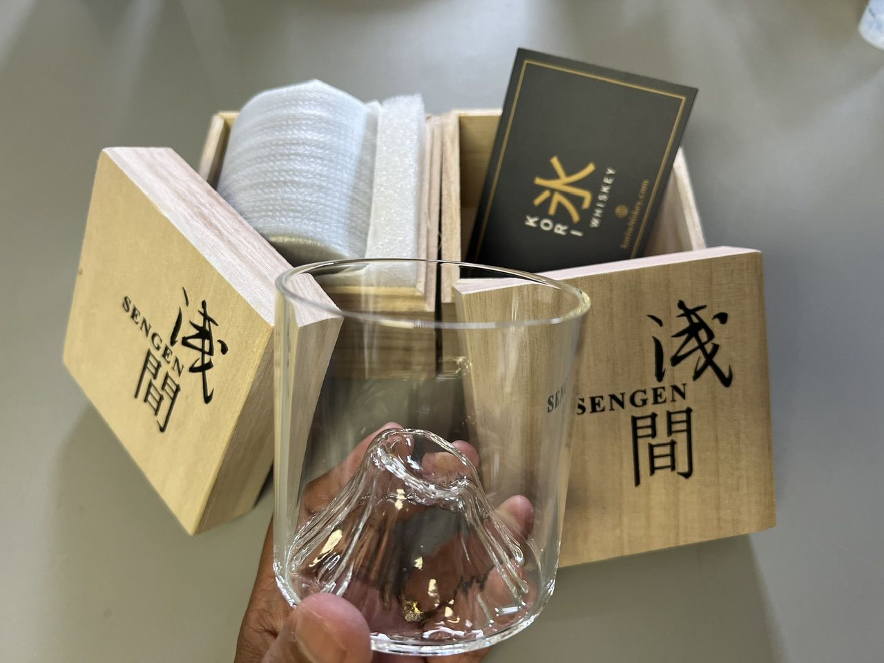 Customer photo review of Kazan - Handmade Japanese Whiskey Glass