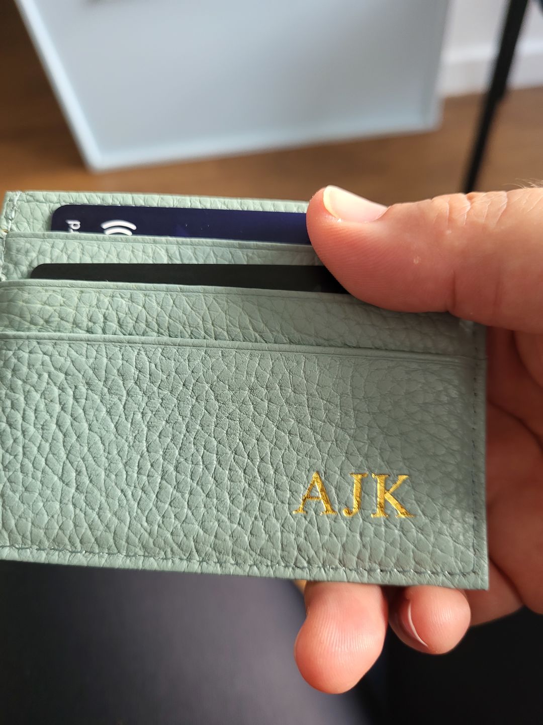 Customer photo review of Leather Card Holder