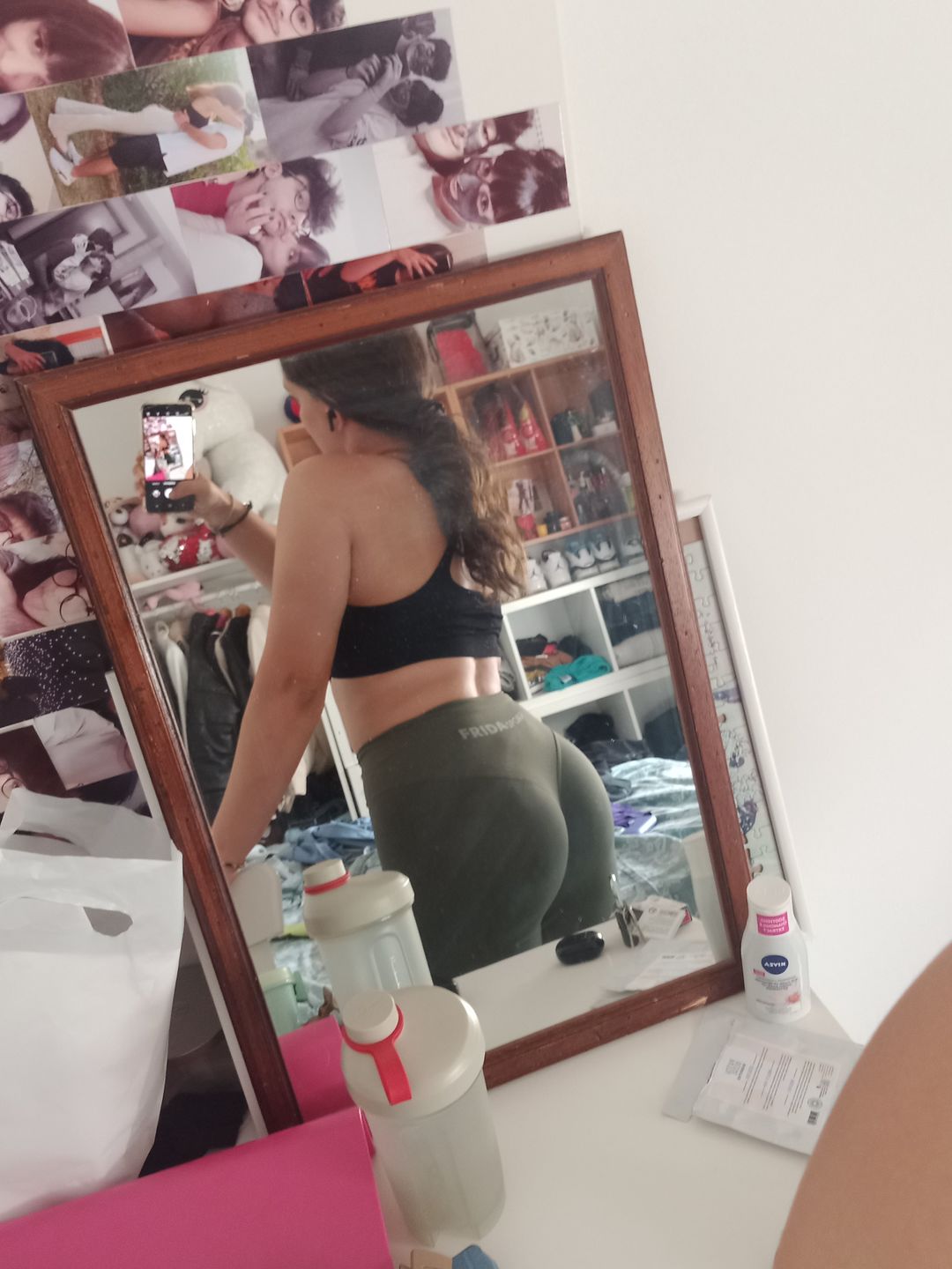 Customer photo review of Leggings Push up Gym Fashion Verde