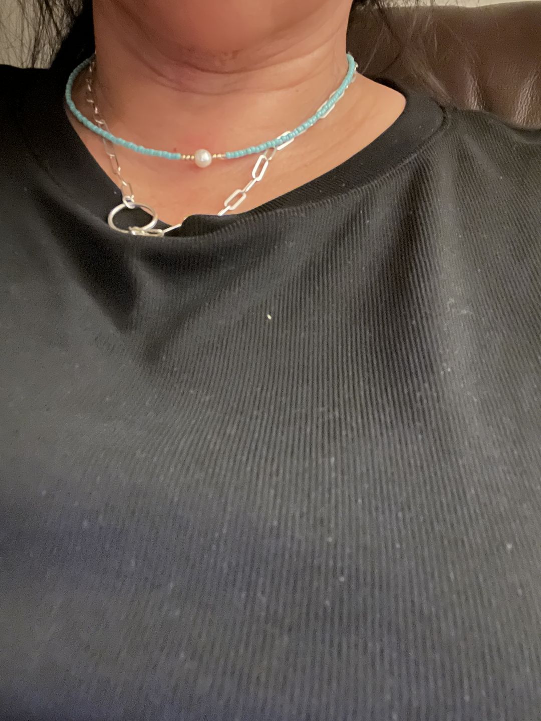 Customer photo review of Freshwater Pearl Necklace (4 Color Options)
