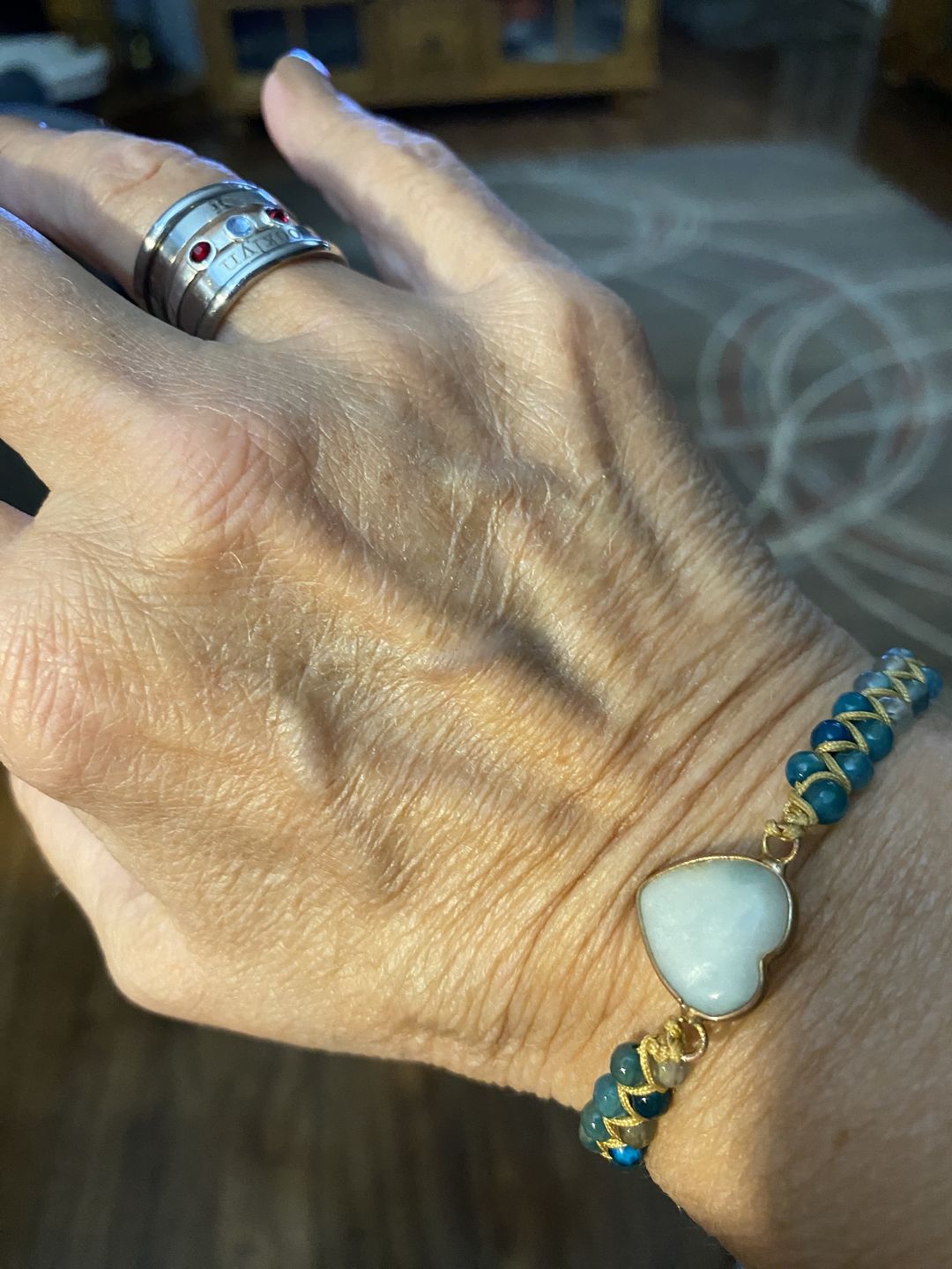 Customer photo review of From the Heart Amazonite Bracelet