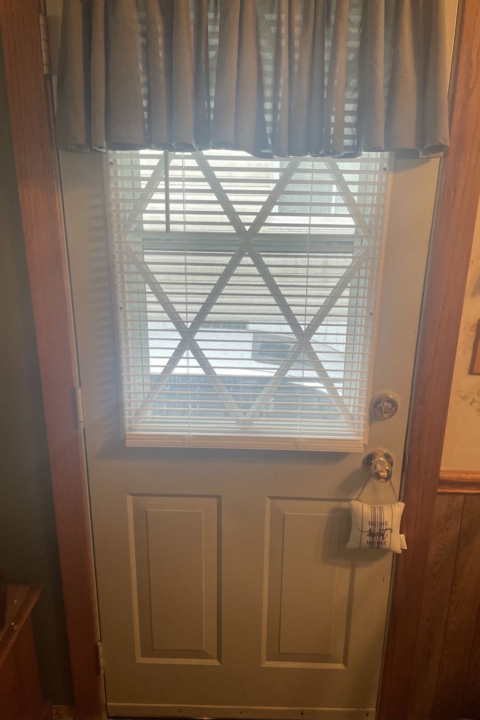 Customer photo review of Clear Diamond Grid Glass and Frame Kit (Half Lite 24" x 38" Frame Size)