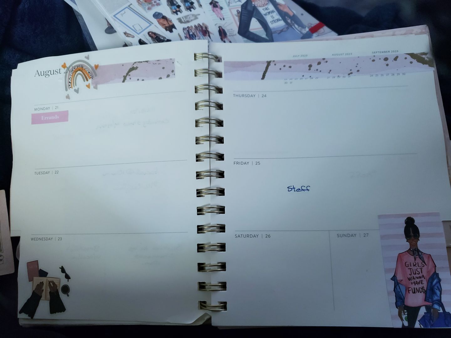 Customer photo review of This Is My Year Planner Sticker Book