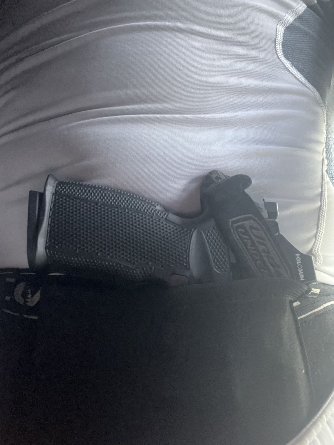 Customer photo review of Mens Concealed Carry Boxer-Briefs
