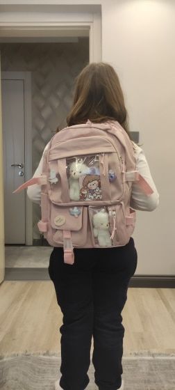 Customer photo review of Bear Plush Backpack