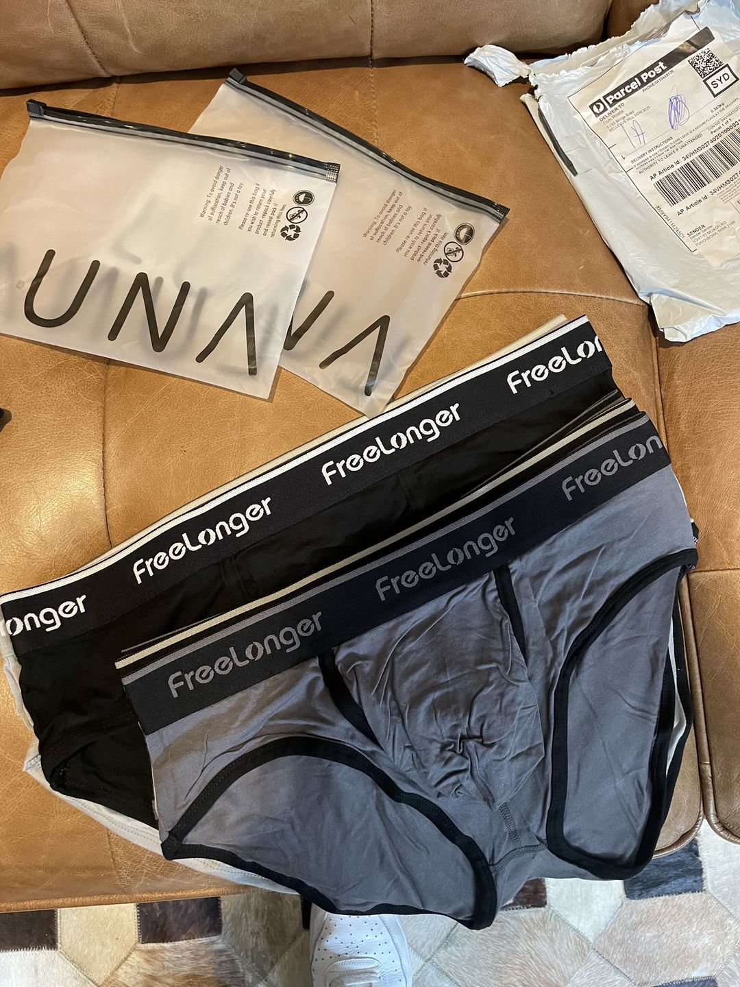 Customer photo review of FreeLonger Men's Comfy Separate Big Pouch Briefs