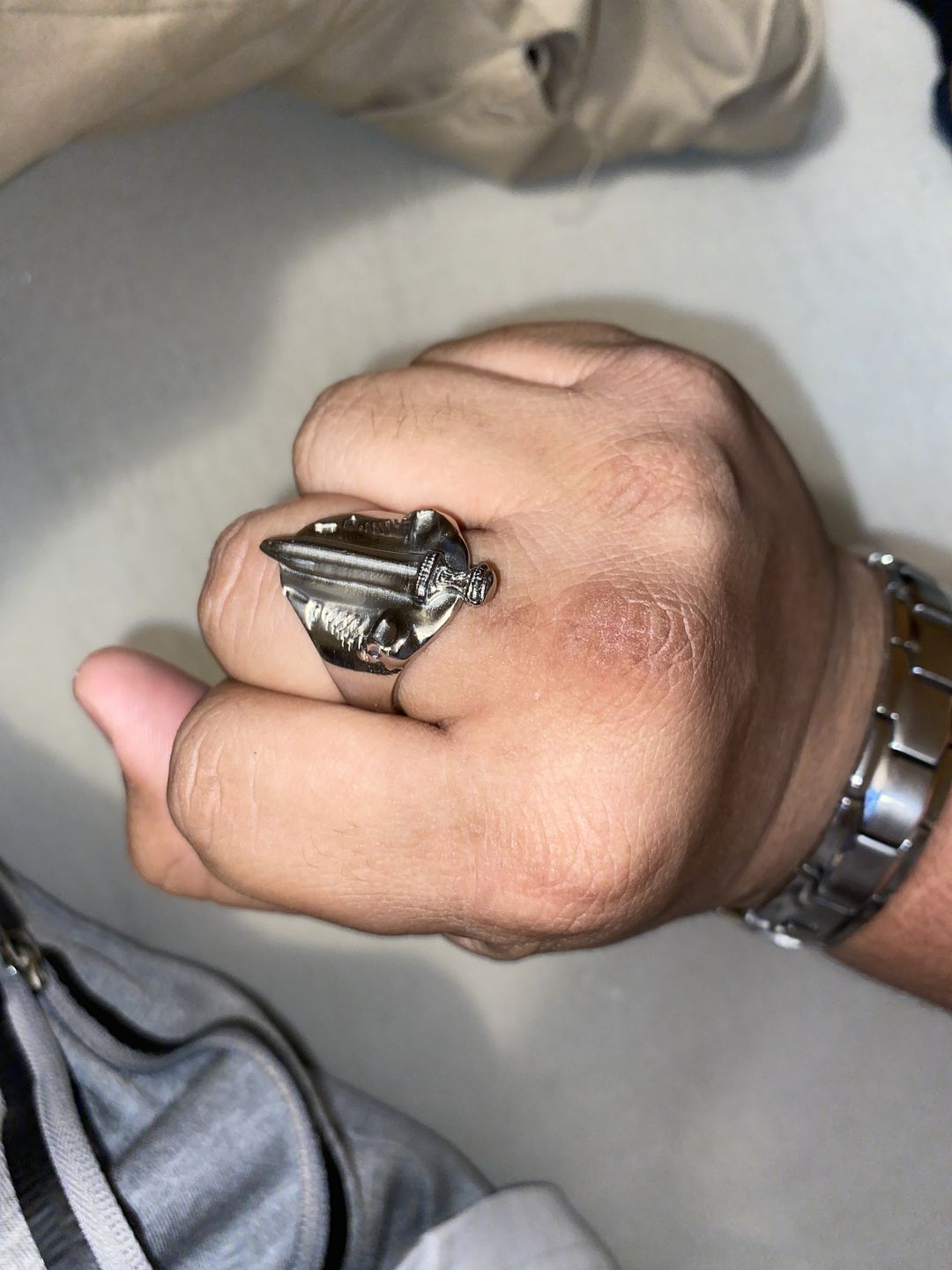 Customer photo review of CATACOMB SWORD RING