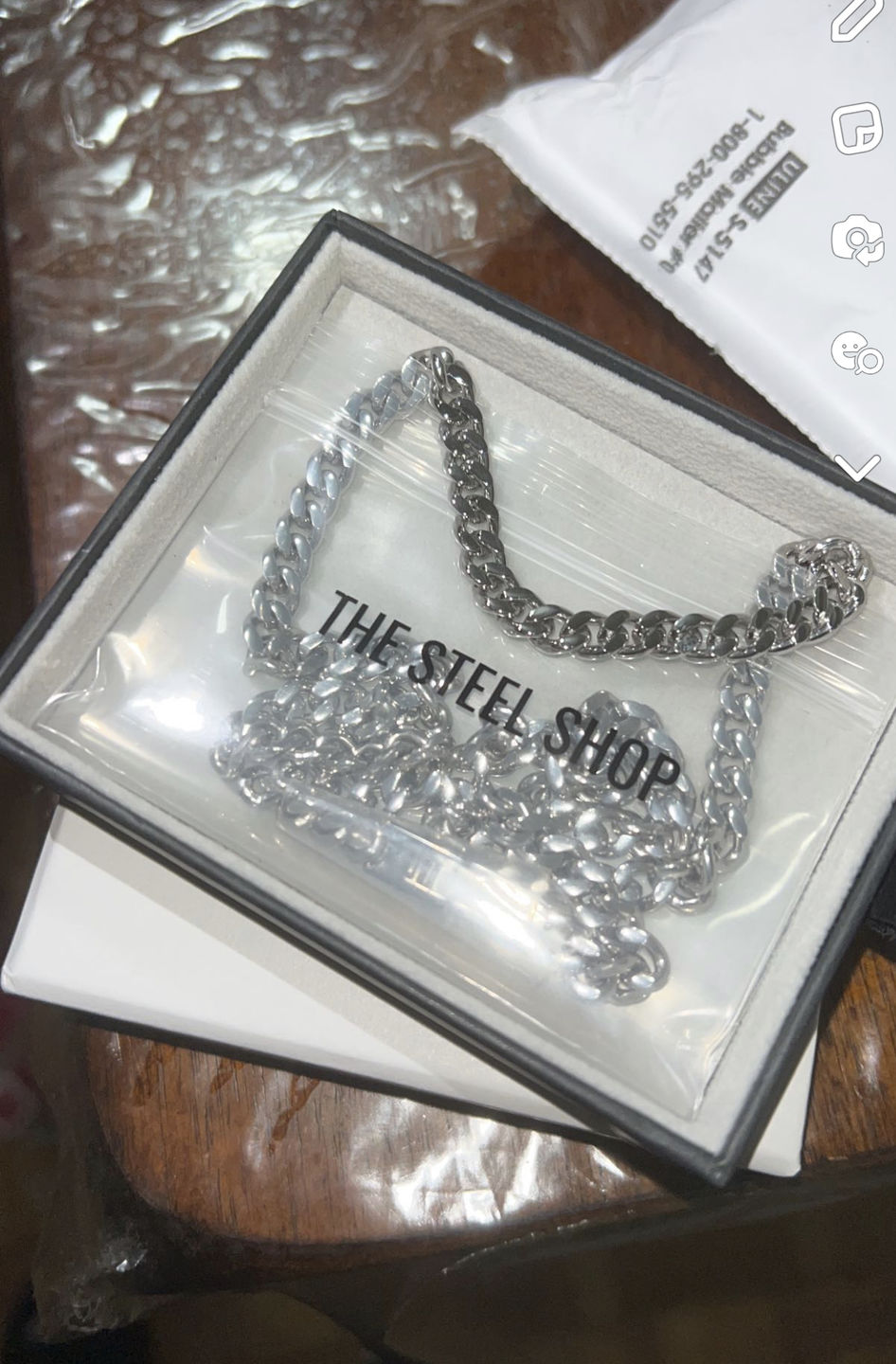 Customer photo review of 6mm Cuban Link Chain