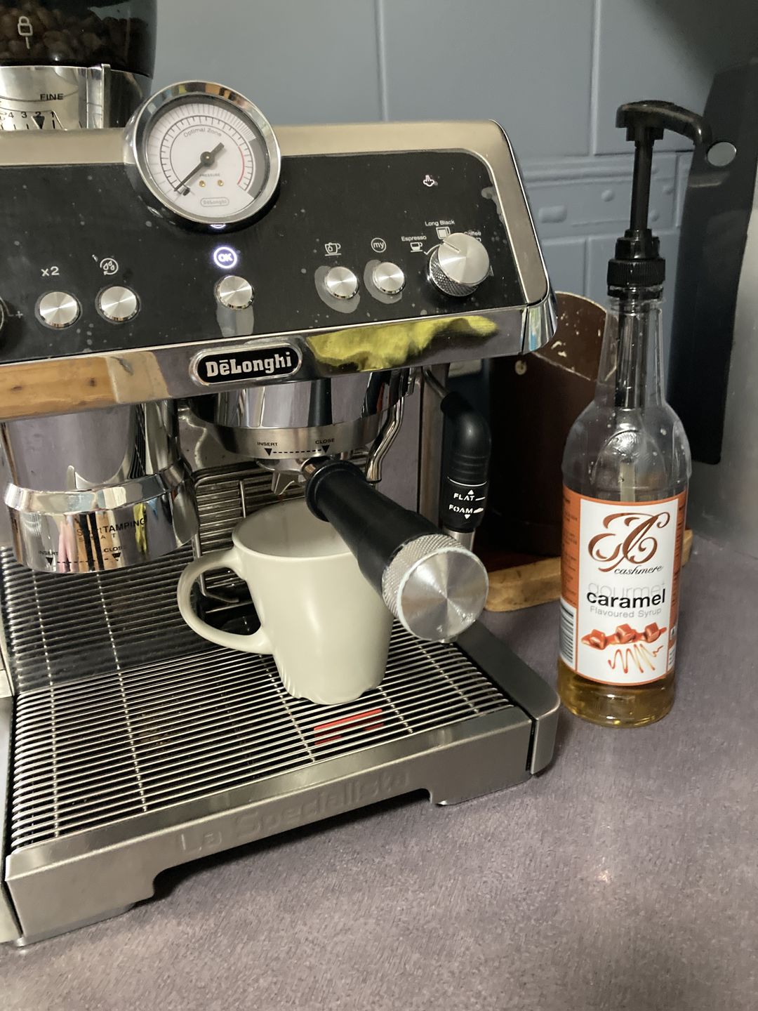 Customer photo review of Caramel Coffee Syrup