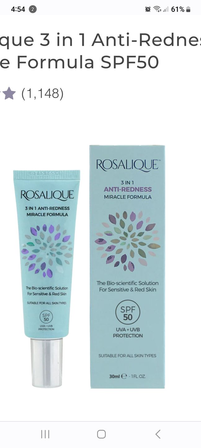 Customer photo review of Rosalique 3 in 1 Anti-Redness Miracle Formula SPF50
