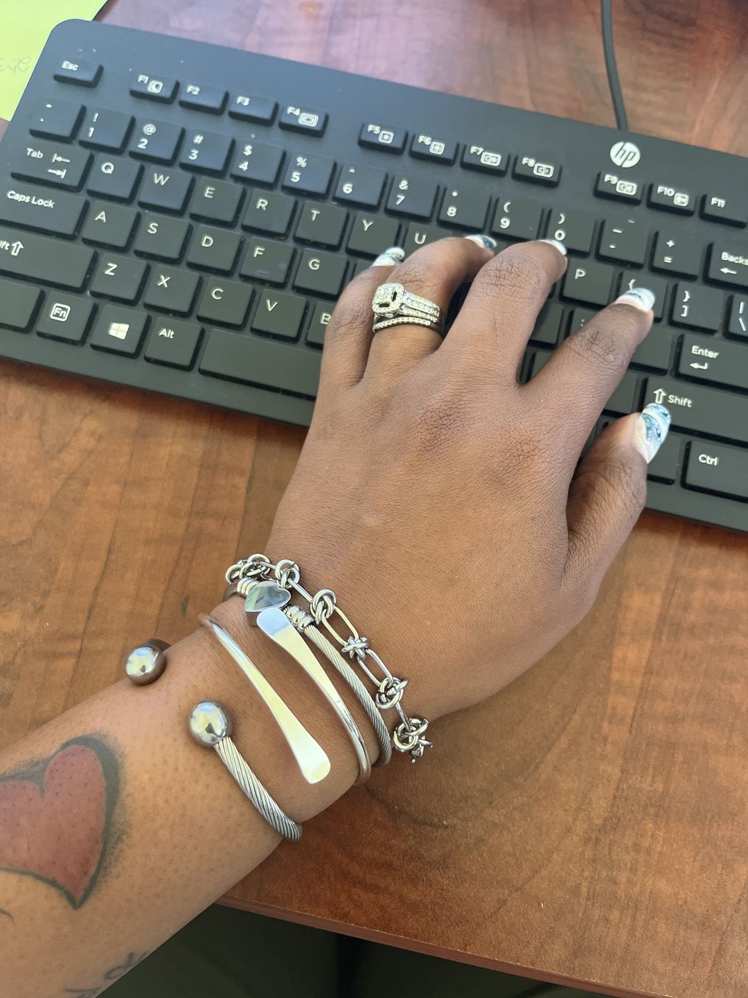 Customer photo review of Carissa Bracelet Stack