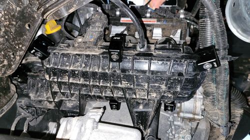 Customer photo review of Can-Am Turbo X3 Billet Plenum Clamps / Reinforcements