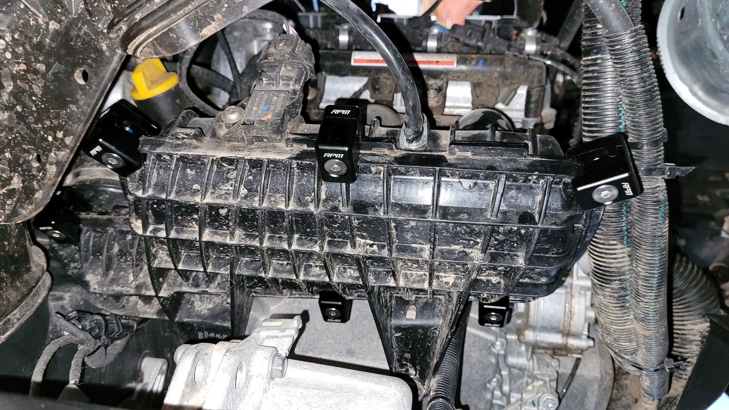 Customer photo review of Can-Am Turbo X3 Billet Plenum Clamps / Reinforcements