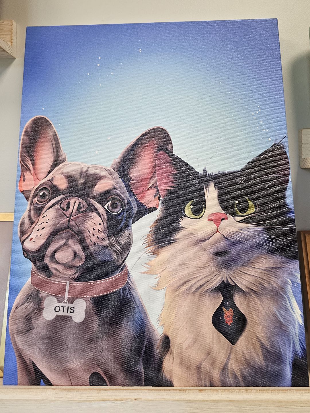 Customer photo review of Custom Pet Portrait