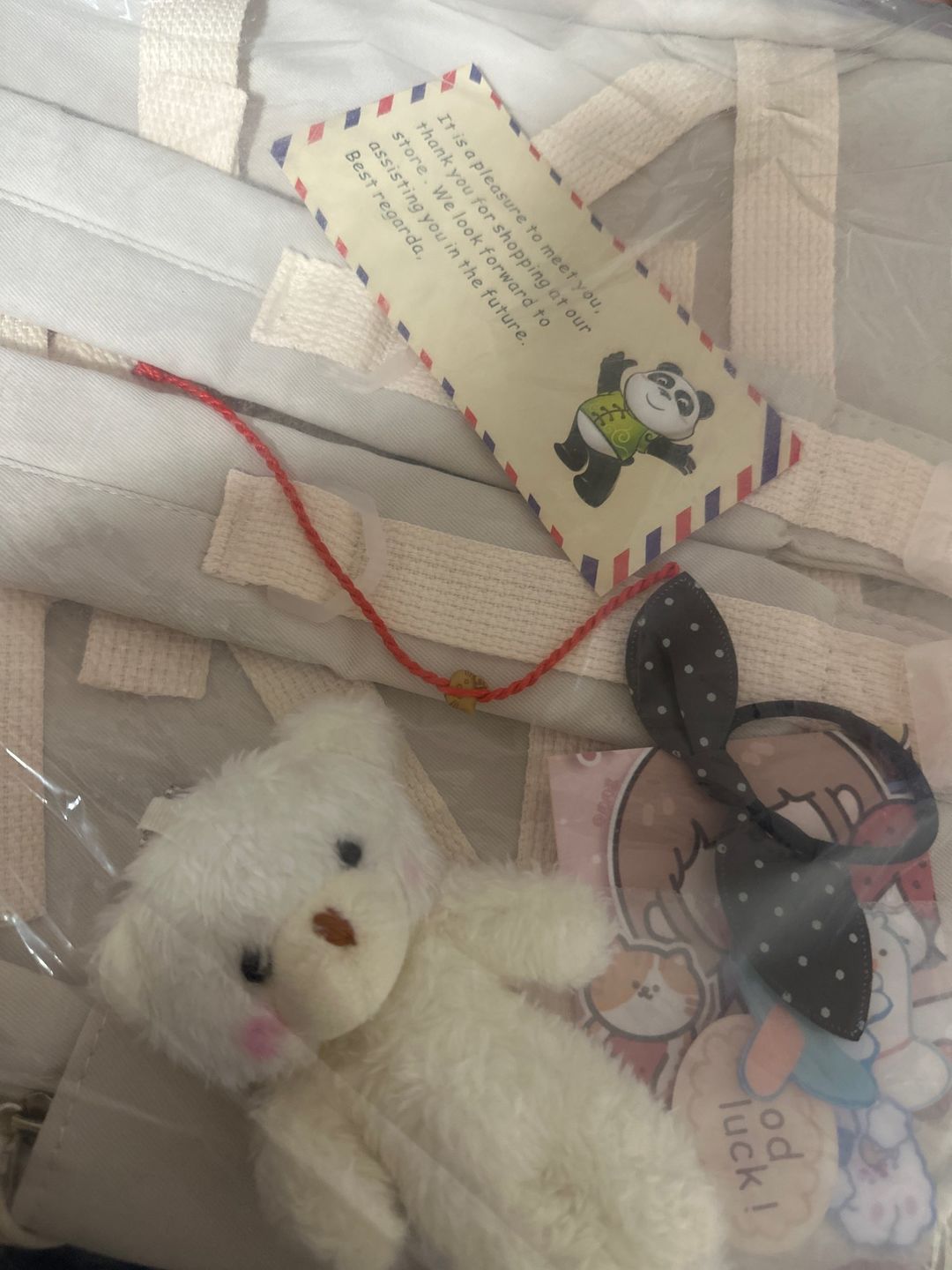 Customer photo review of Bear Plush Backpack