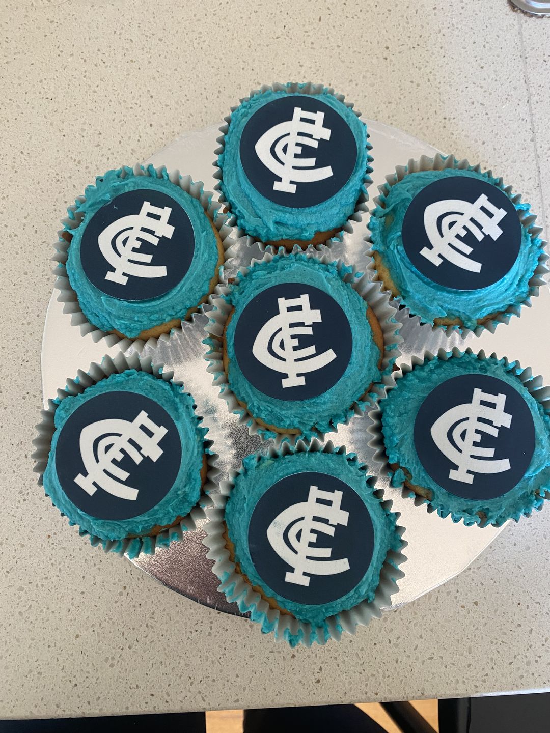Customer photo review of Carlton Blues AFL Club - Edible Icing Images