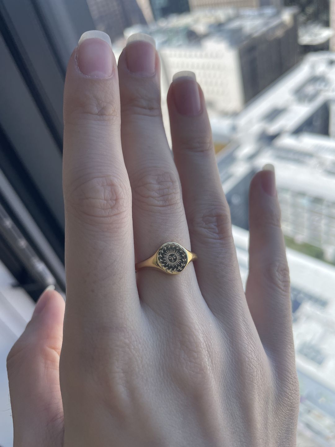 Customer photo review of Summer Solstice Gold Ring