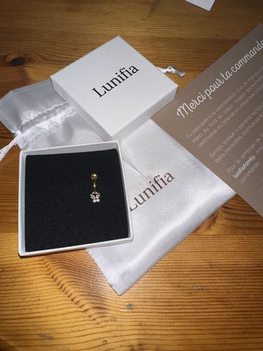 Customer photo review of Faux piercing Papillon