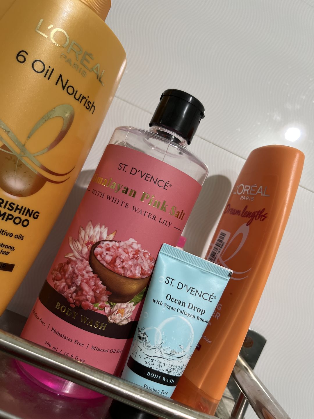 Customer photo review of Himalayan Pink Salt with White Water Lily Body Wash, 500 ml