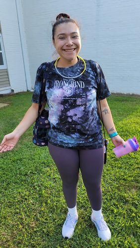 Customer photo review of Triumph 'Independence' Oversized Tie-Dye T-Shirt