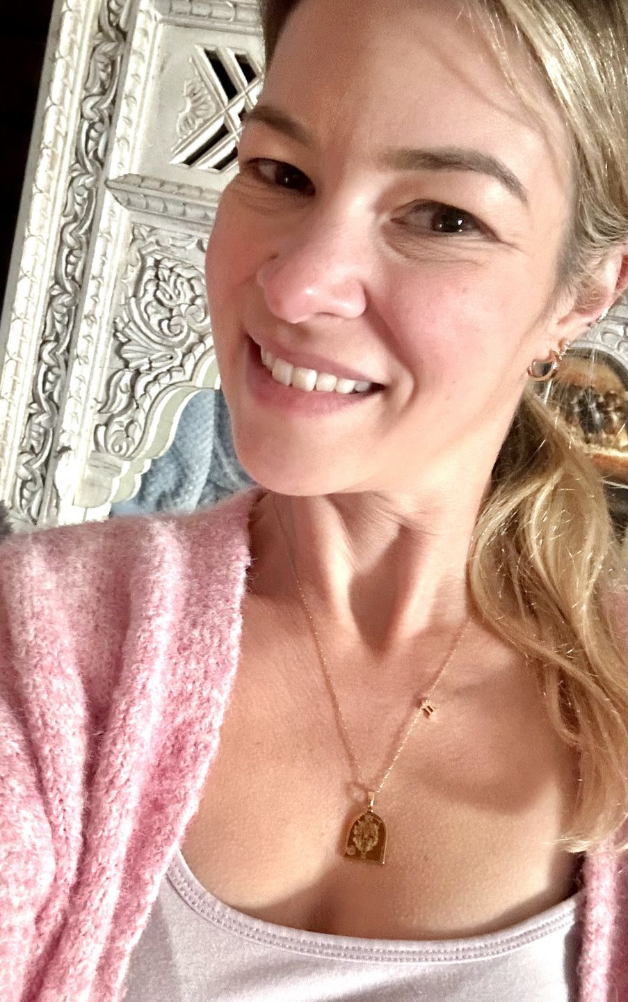 Customer photo review of I AM GEMINI ZODIAC AFFIRMATION NECKLACE