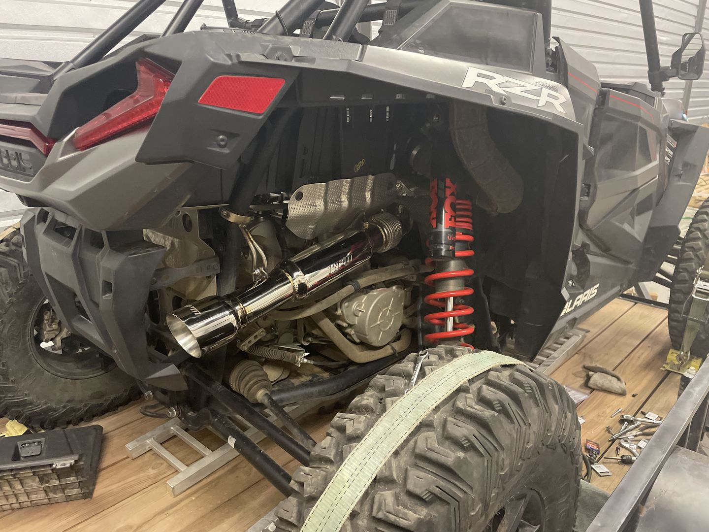 Customer photo review of Turbo RZR Desert Series 3" Full Stainless Exhaust System