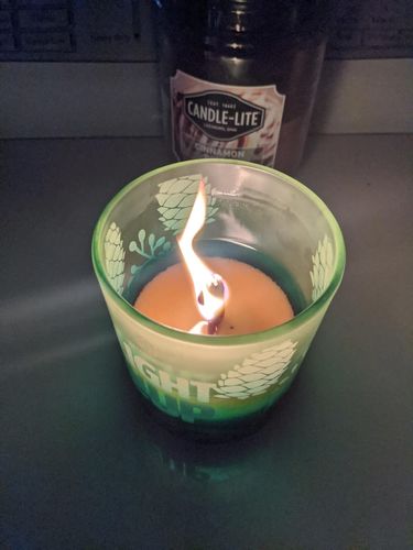 Customer photo review of Balsam Cedar Candle