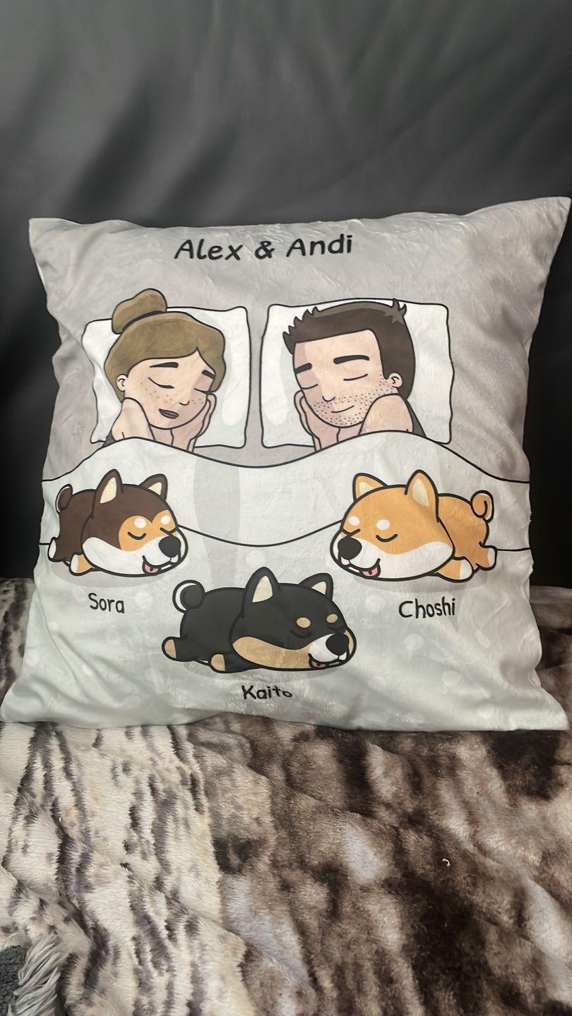 Customer photo review of Kuschelzeit mit Fellnasen - Individuelles Kissen