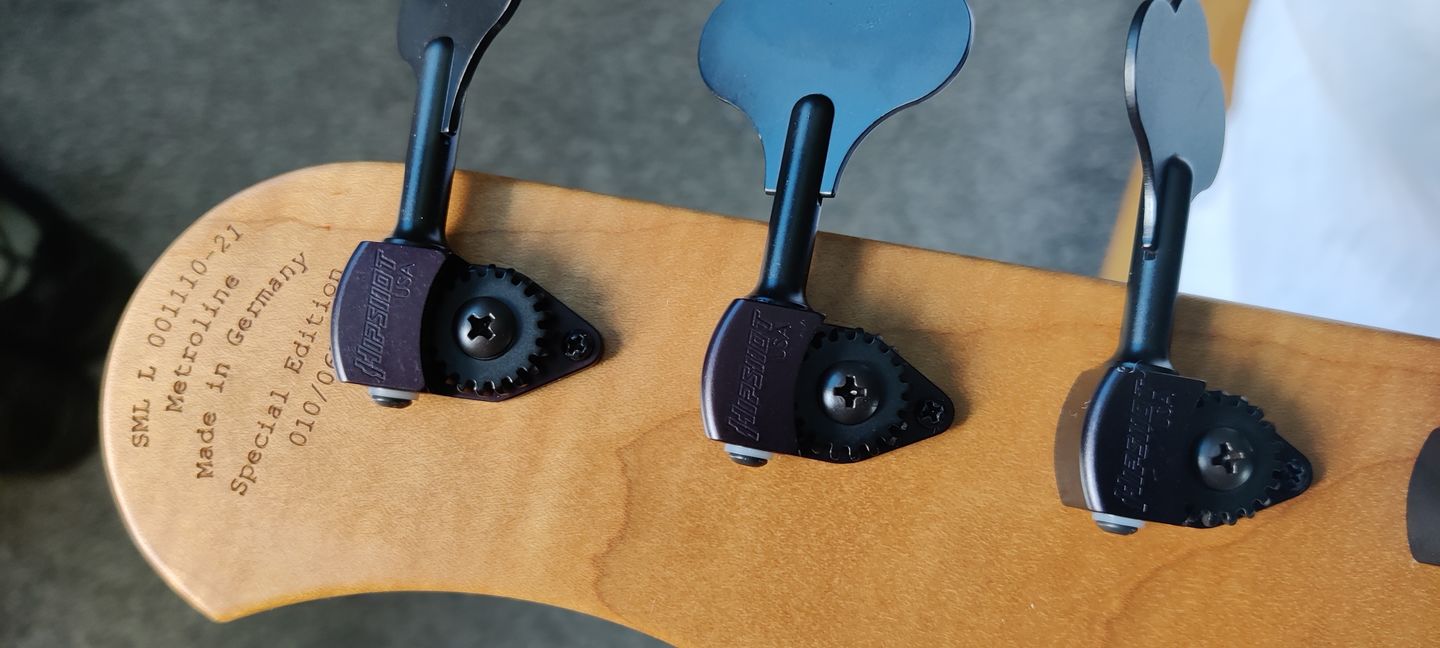 Customer photo review of USA Ultralite® Bass Tuning Machine 1/2"
