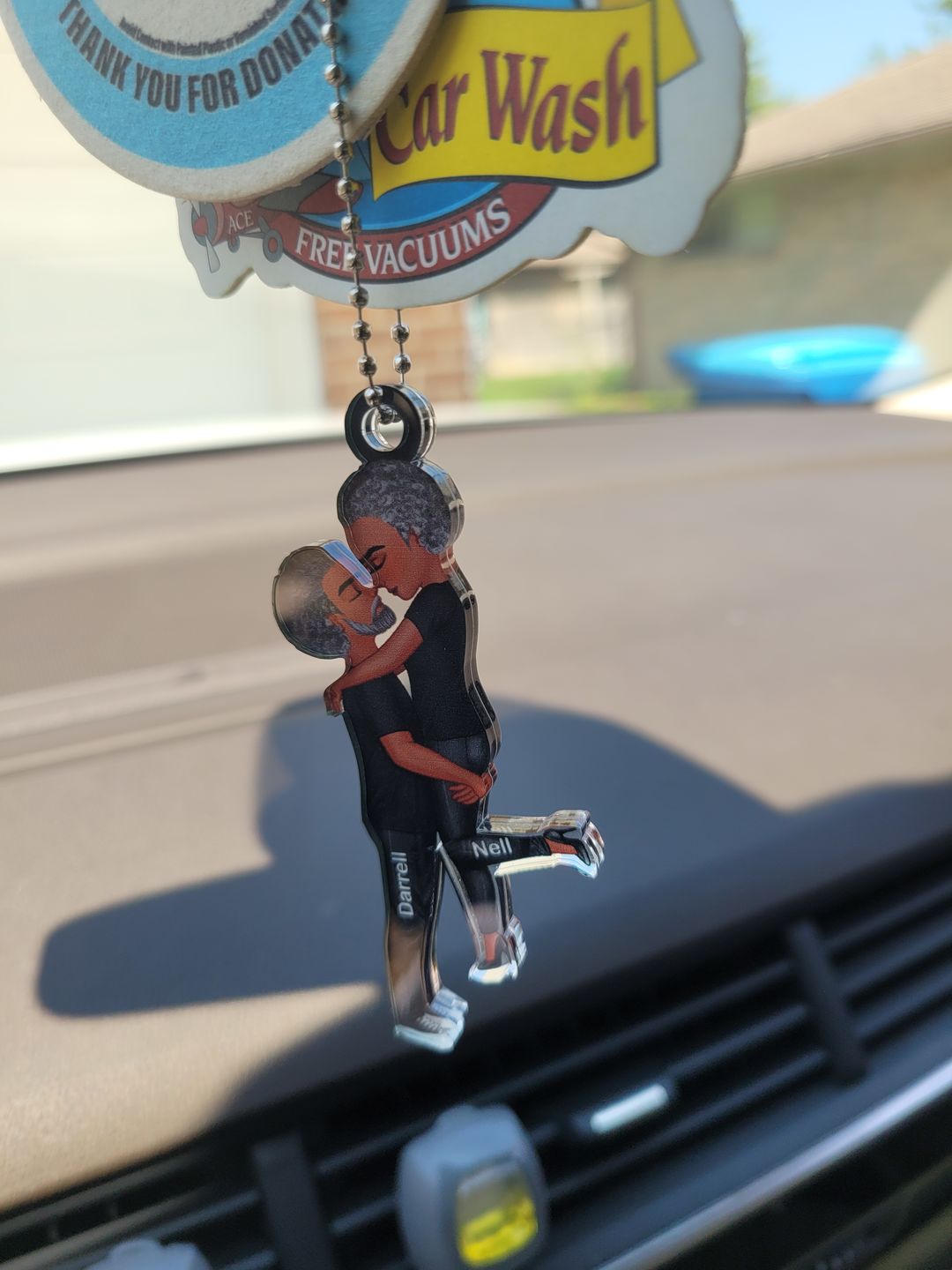 Customer photo review of Hug Couple Personalized Ornament Perfect Gift For Your Lover