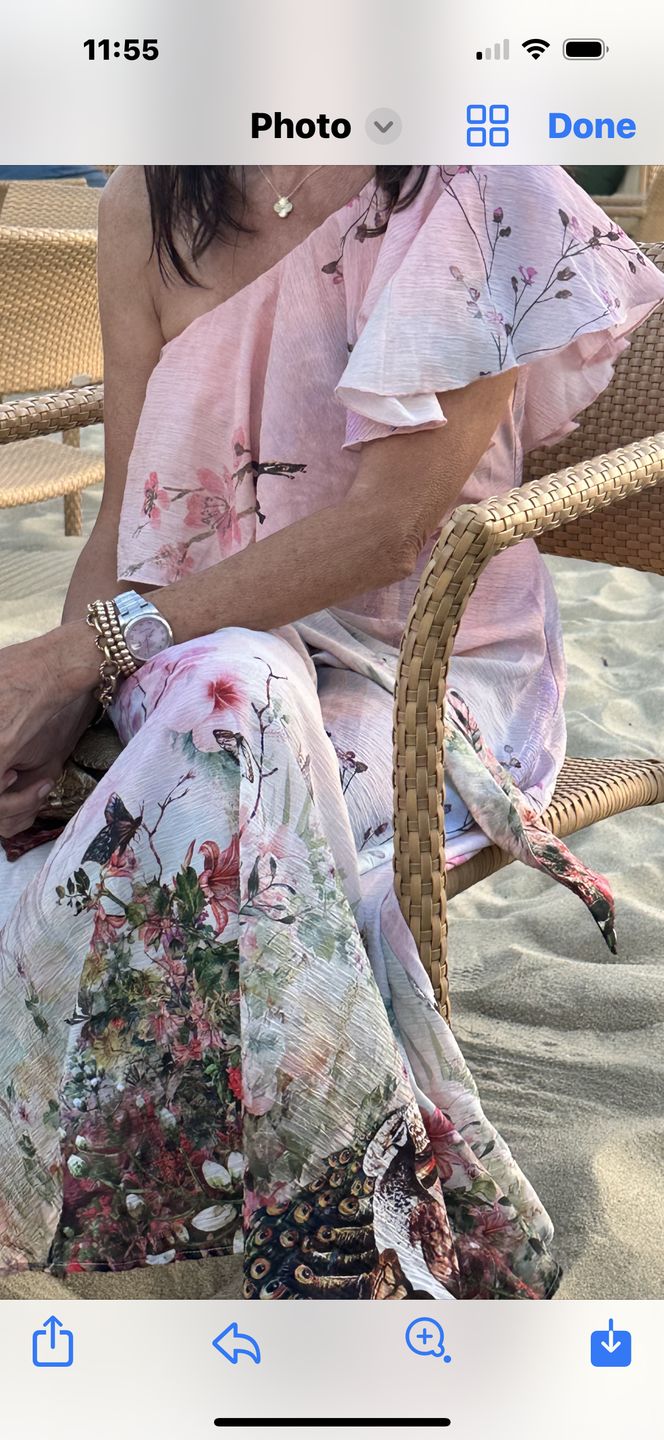 Customer photo review of The Bali One Shoulder Kaftan