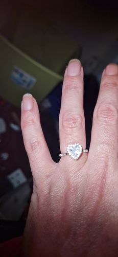 Customer photo review of Forever In My Heart Urn Ring