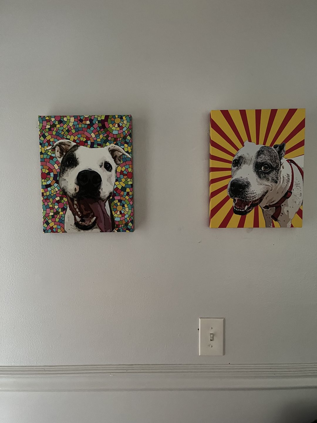 Customer photo review of Custom Pet Art Canvas Wrap