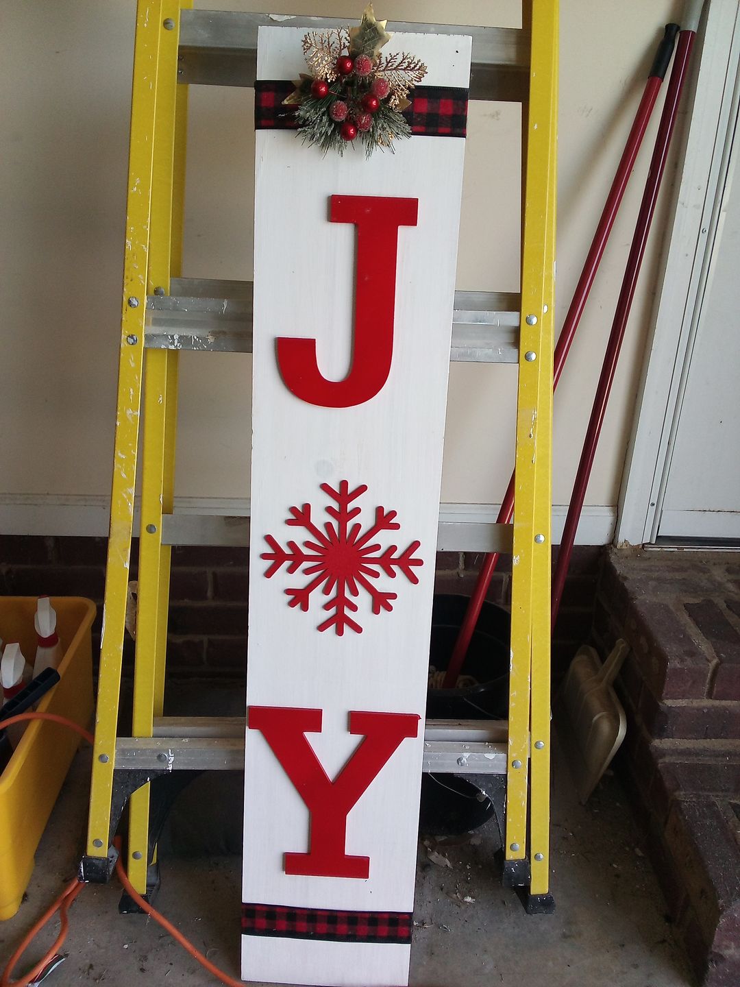 Customer photo review of Unfinished Wood Snowflake Shape | Winter Decor | DIY Craft Cutout | up to 24" DIY